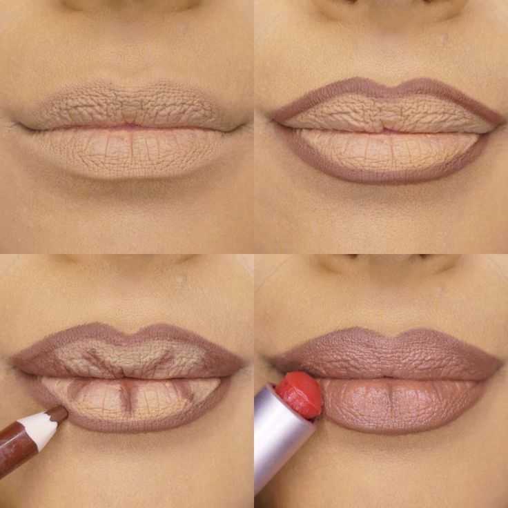 Как визуально увеличить губы с помощью макияжа, чтобы они казались пухлыми