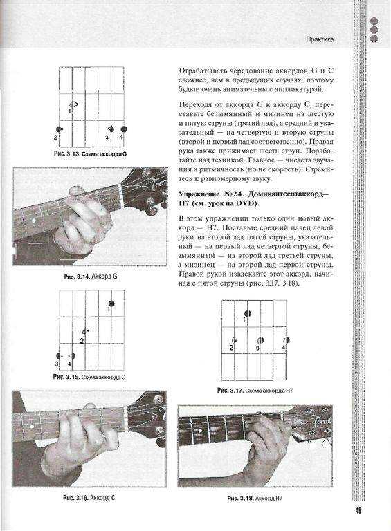 Виды и схемы переборов на гитаре для начинающих