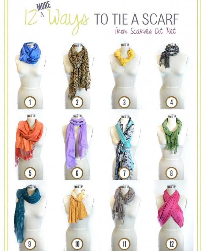 20 оригинальных способов красиво завязать шарф
