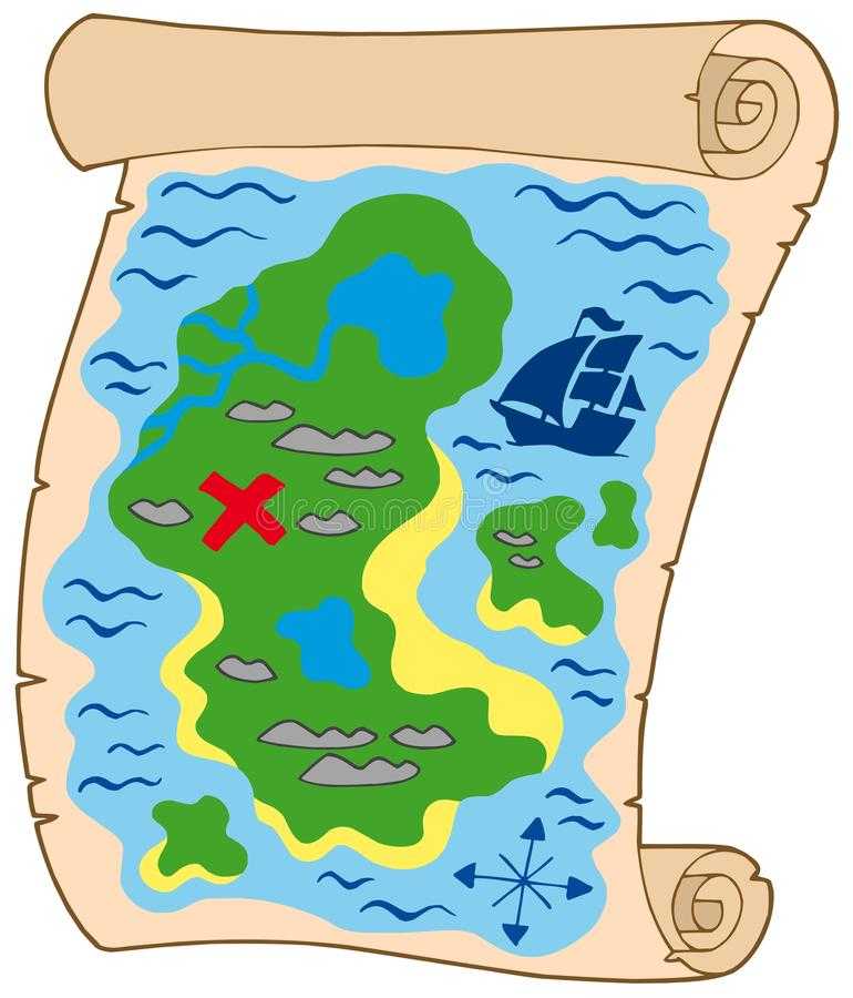 Как нарисовать пиратскую карту сокровищ для детей пошаговая инструкция