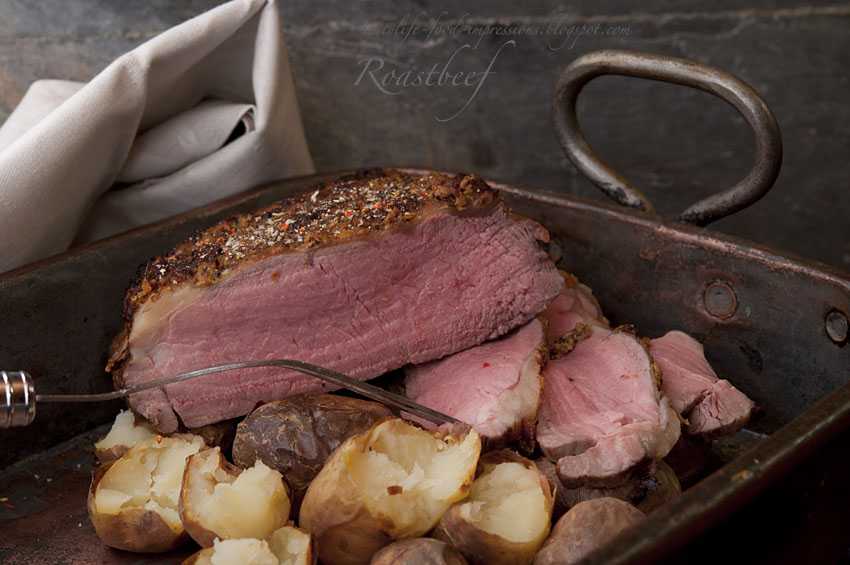 Ростбиф из говядины классический рецепт в духовке с фото