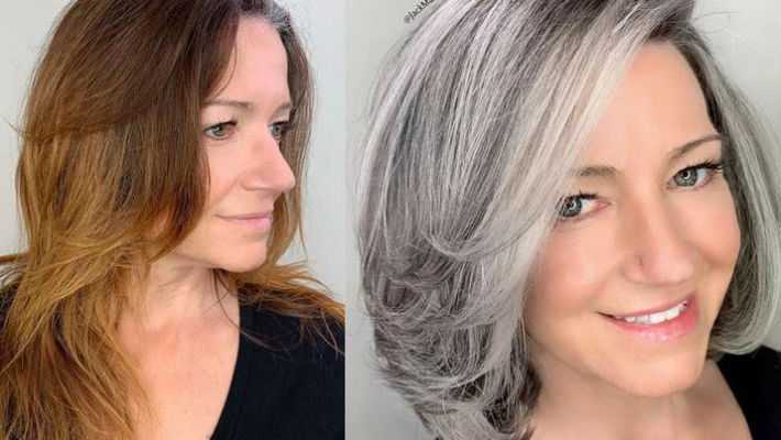 Окрашивание волос в седой цвет, пепельный блонд: как окрасить, фото, советы