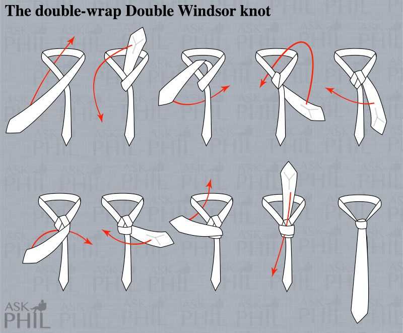 Как завязывать галстук. узел "виндзор"