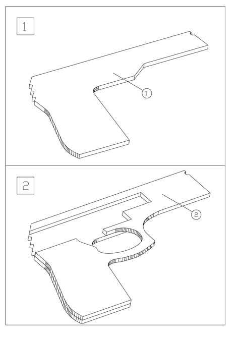 Как сделать пистолет из бумаги