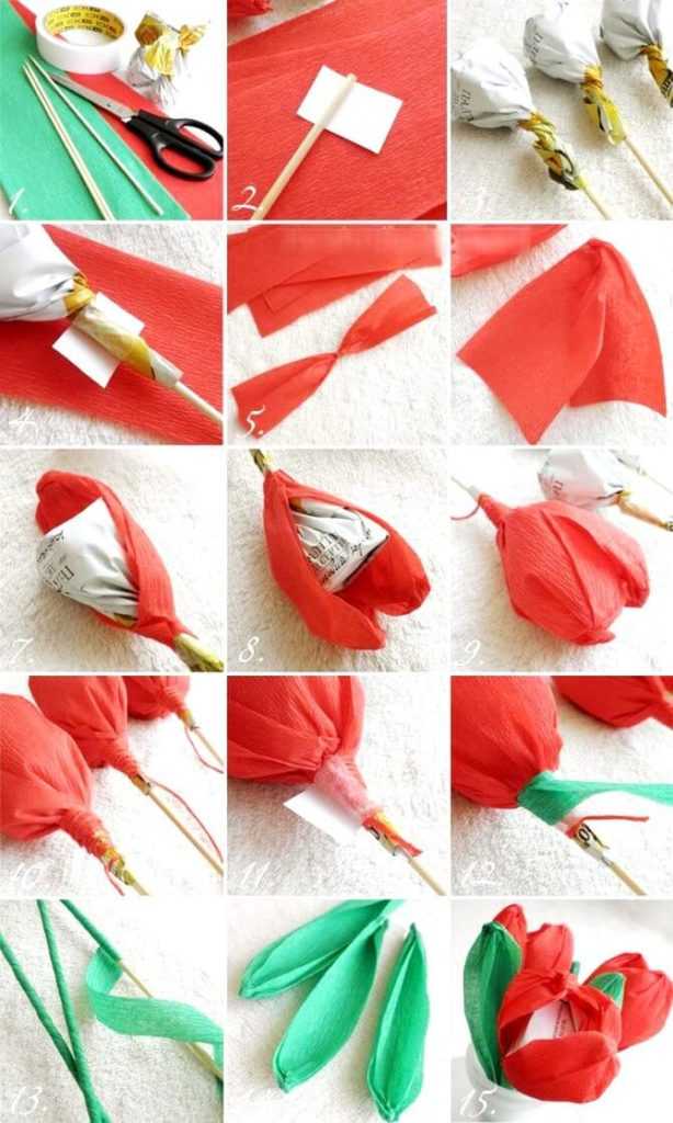 Поделка тюльпаны из бумаги: 120 фото простых идей и шаблонов. мастер-класс для начинающих, как сделать своими руками