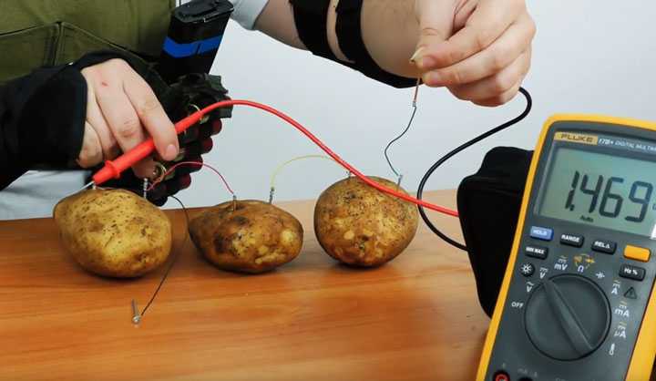 Как сделать картофельную батарею  - другой