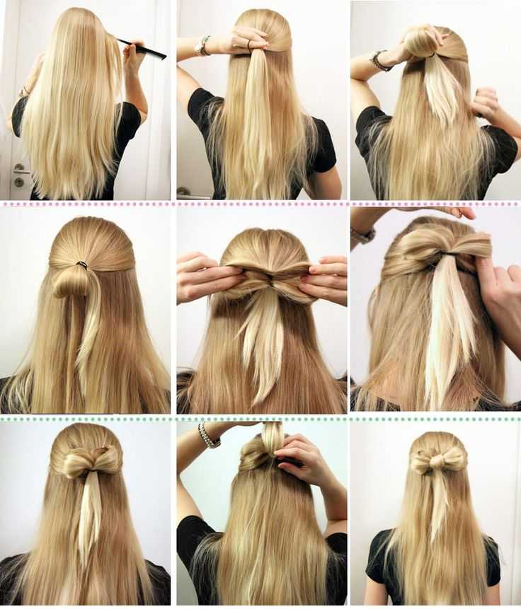 Как сделать бантик из волос пошаговая инструкция с фото и видео