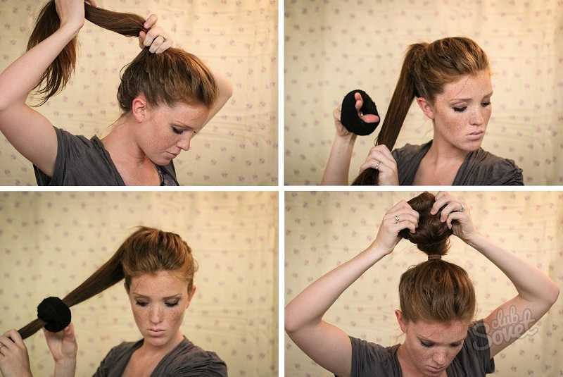 Как сделать пучок на средние, длинные волосы своими руками: пошагово с фото и видео
