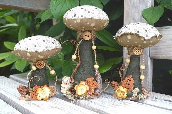 Поделки грибов своими руками: простые идеи и варианты как сделать украшение для дома и сада