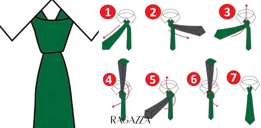 Как завязать тонкий галстук