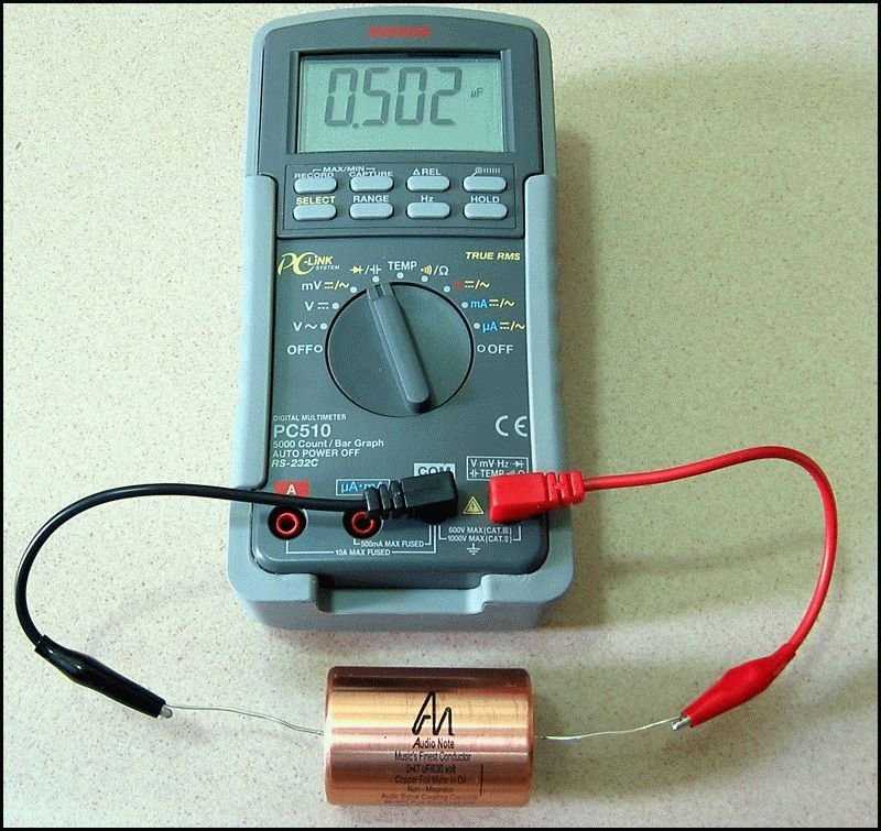 Ёмкость конденсатора: единица измерения, как измерить мультиметром