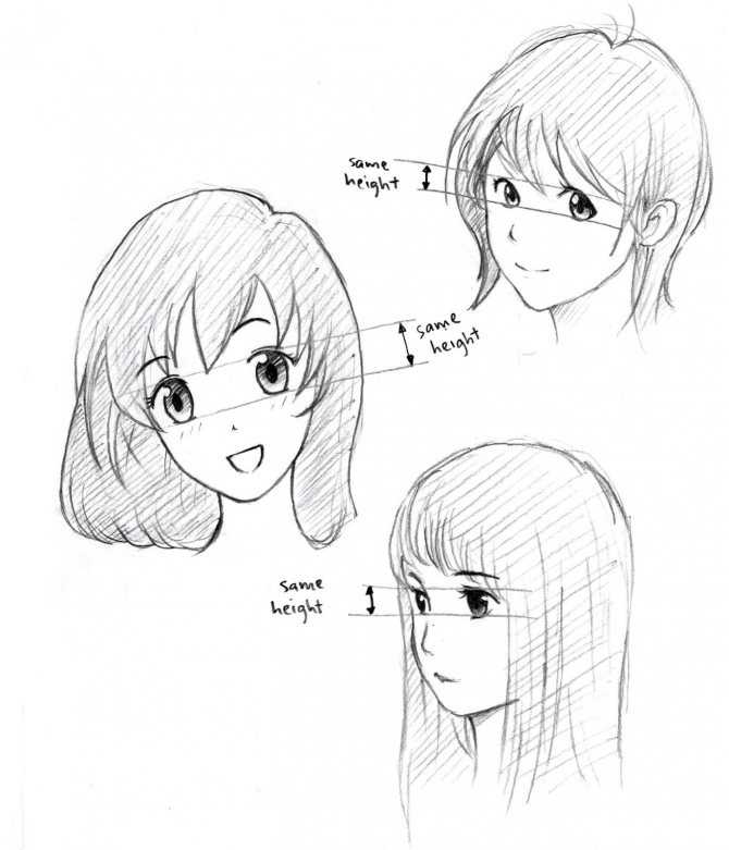 Как нарисовать волосы в стиле манга