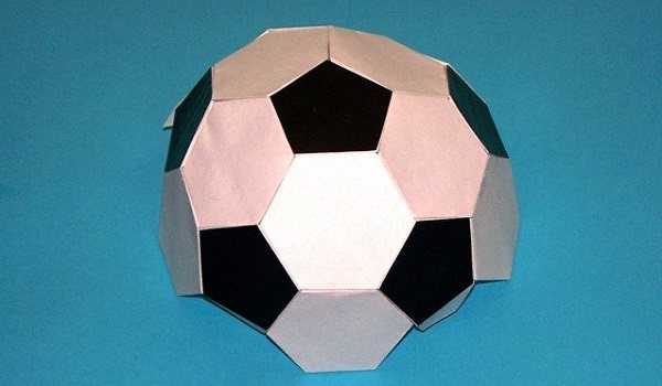 Поделки футбольного мяча из картона и бумаги схемы с шаблонами для вырезания
