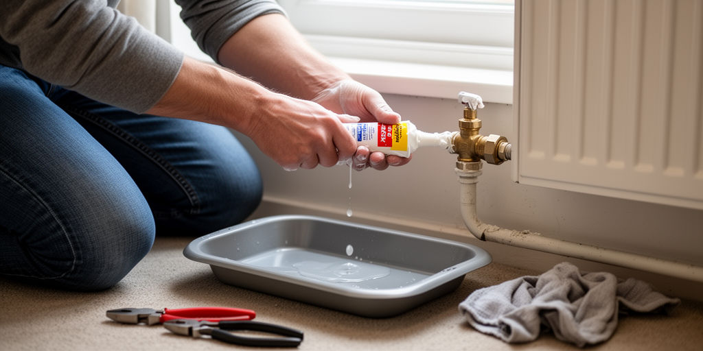 Холодная сварка на радиаторе