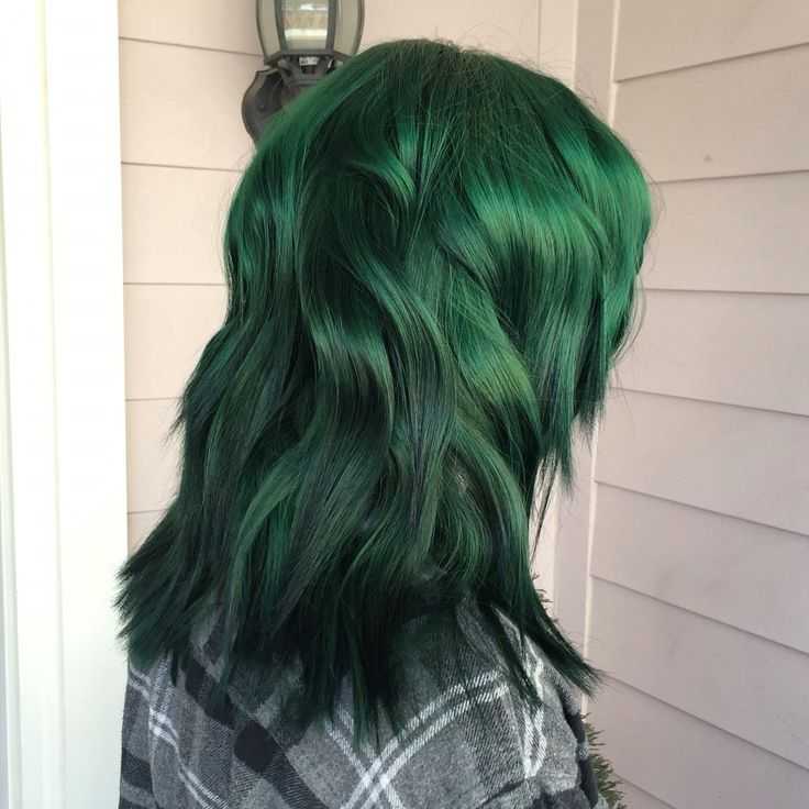 Как покрасить волосы в зелёный цвет: различные оттенки