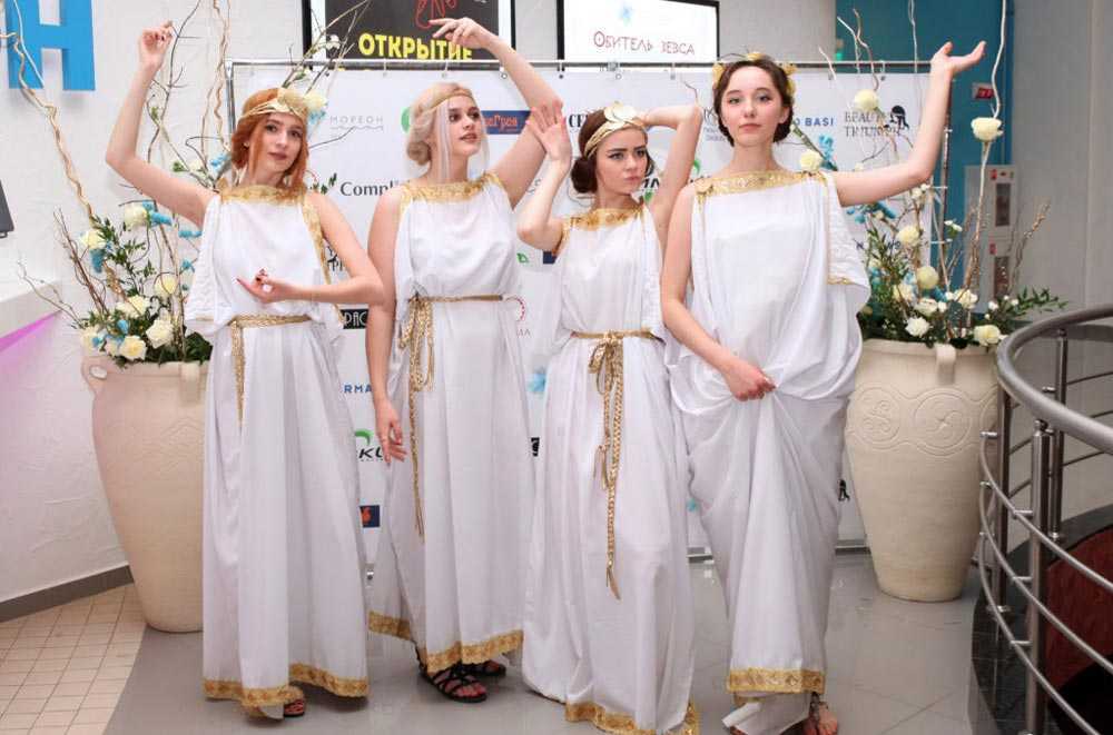 Костюм древнегреческой богини своими руками. вечеринка в греческом стиле «олимп»: костюмы, меню и конкурсы