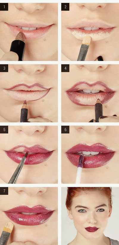 Как визуально увеличить губы с помощью макияжа: пошаговая инструкция с фото