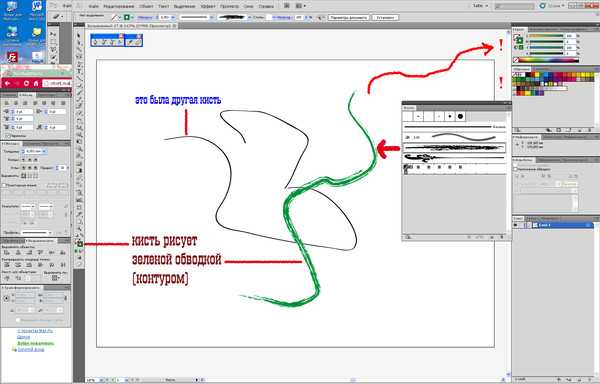 Инструмент кисть в adobe illustrator (иллюстраторе). как пользоваться и примеры.