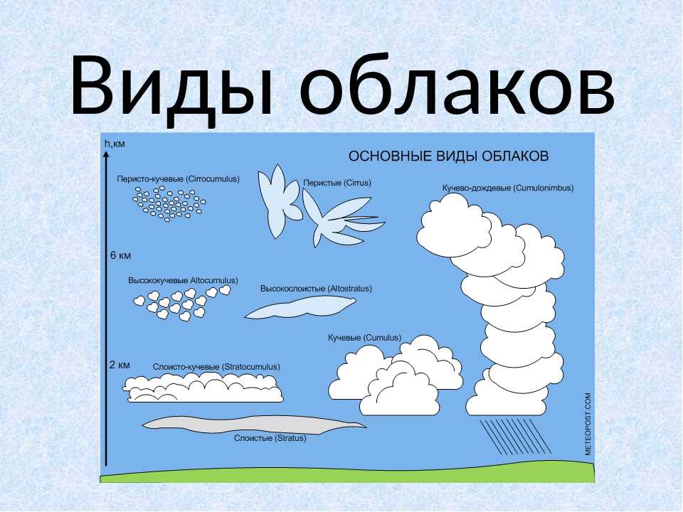 Схема облаков. Виды облаков. Виды облаков схема. Существующие типы облаков:. Виды облаков рисунок.