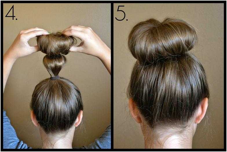Как сделать пучок с помощью бублика: инструкция создания гульки из средних, коротких и длинных волос