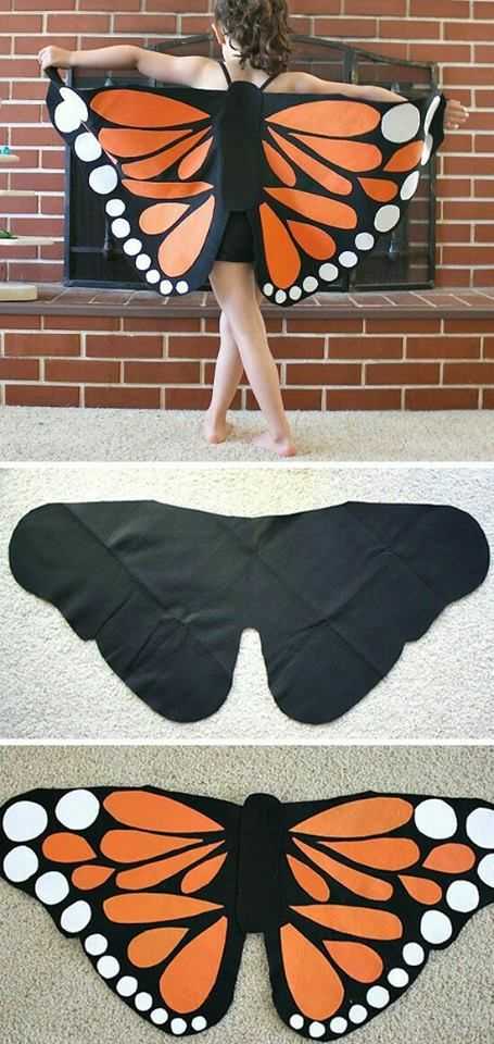 Костюм бабочки. два варианта оригинального крылатого наряда для малышки своими руками
