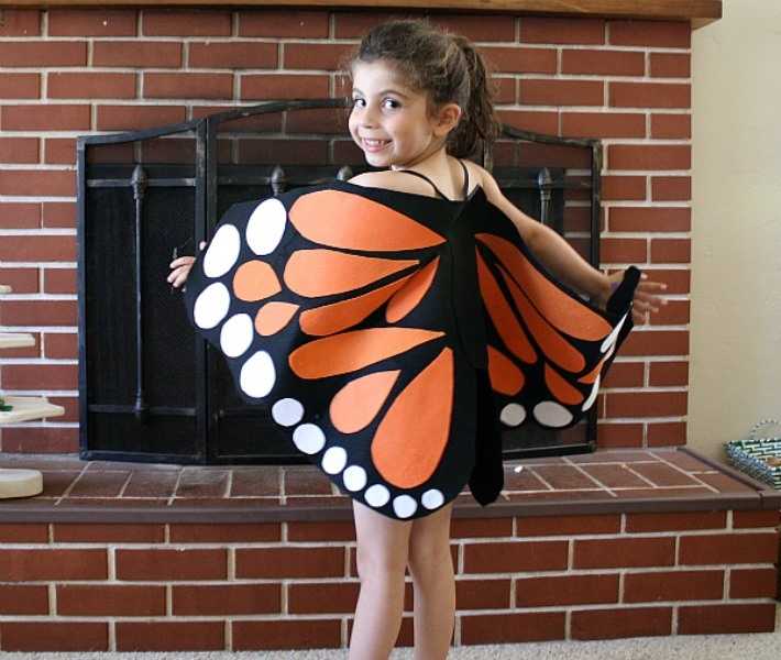 Костюм бабочки, мастер-класс по созданию своими руками с фото