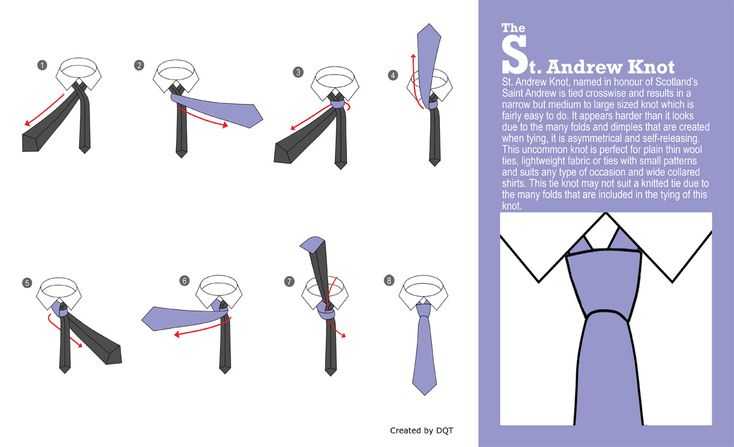 Как завязать галстук узлом тринити