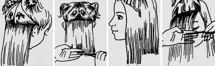 Как подстричь самого себя ножницами женщину
