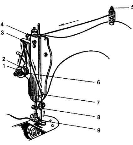 Как заправить верхнюю и нижнюю нитку в швейную машину