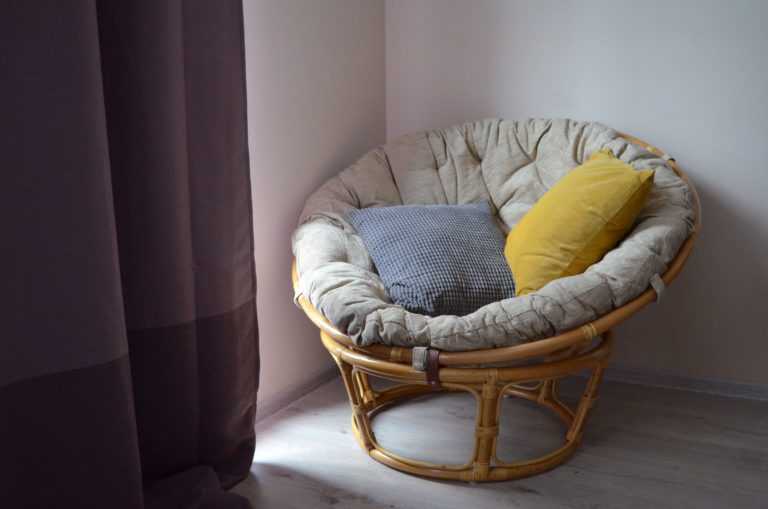 Как сделать подушку для стула папасан?