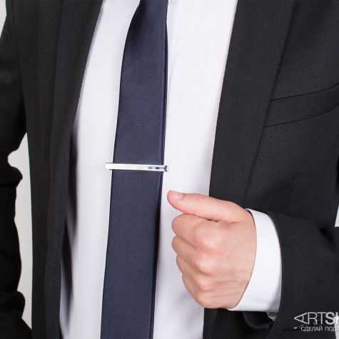 Зажим для галстука с цепочкой