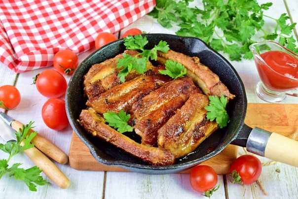 Свиные ребрышки на гриле в духовке рецепт с фото пошагово - 1000.menu