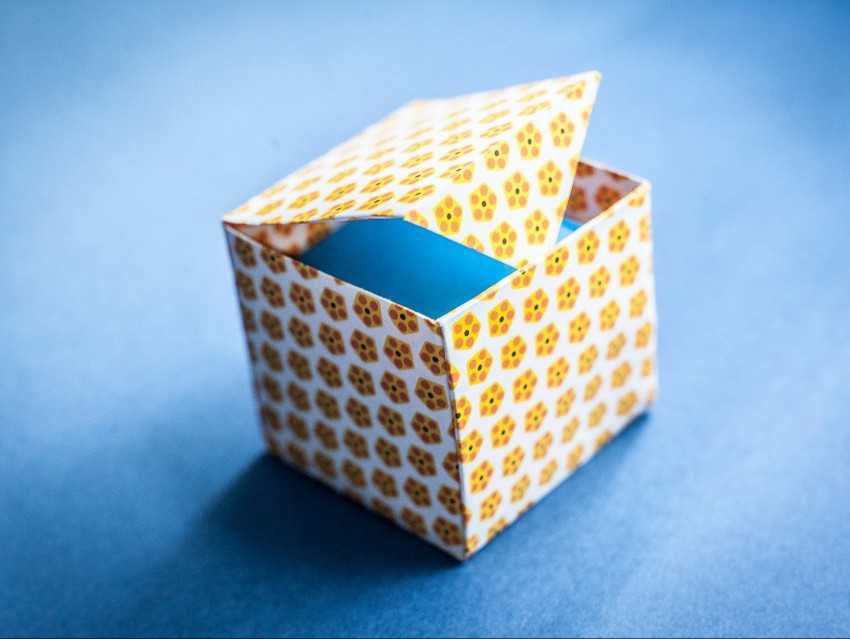 Оригами-коробочки с крышкой