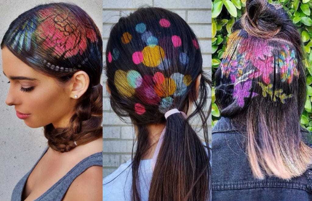 Творческий подход во всем: креативное окрашивание волос