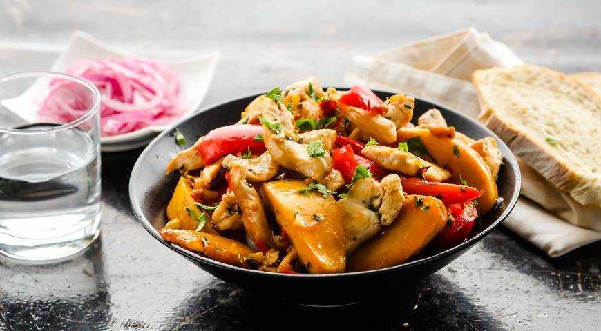 Соте из курицы с овощами рецепт с фото пошагово - 1000.menu