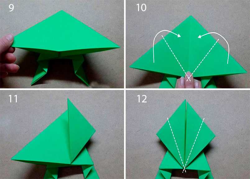 Оригами лягушка пошагово своими руками: легкий мастер-класс, как сделать лягушку, которая прыгает + фото схем из бумаги