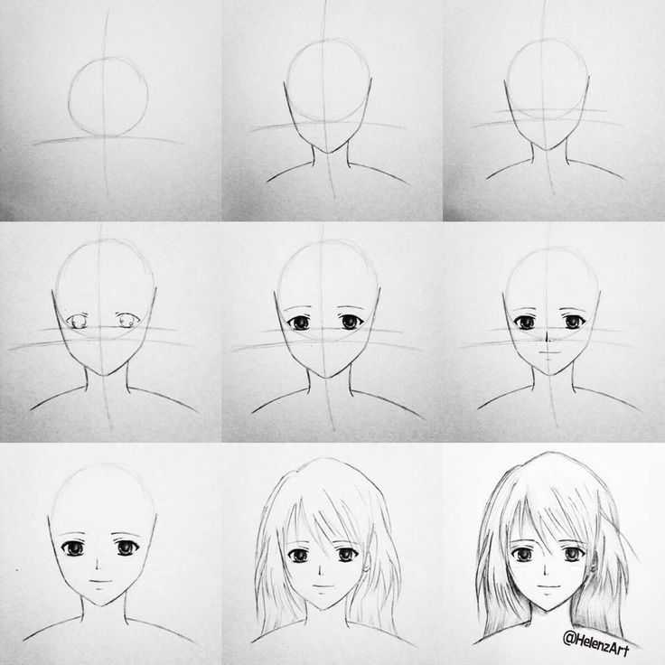 Как нарисовать волосы. аниме | рисуем поэтапно карандашом