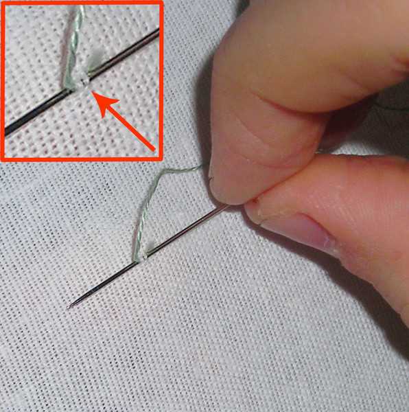 Как закончить шить иголкой с ниткой?