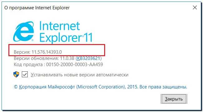 Как узнать версию windows explorer internet