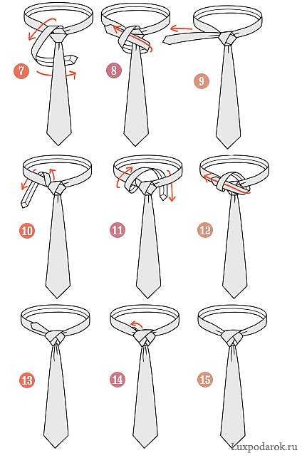 Пошаговая инструкция: как правильно завязать двойной узел на галстуке?