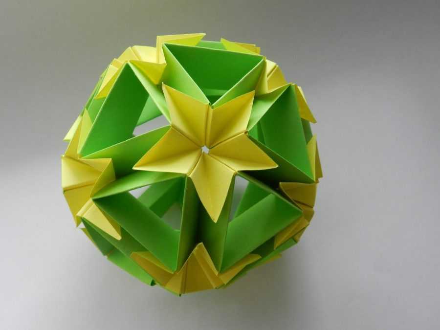 Оригами волшебный шар из бумаги