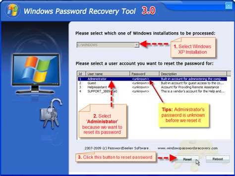 Что предпринять, если утерян пароль администратора windows
