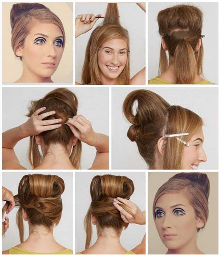 Как сделать пучок с помощью бублика: более 25 идей с фото и видео — правильный уход за волосами