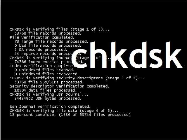 Файл или каталог поврежден запустите служебную программу chkdsk |