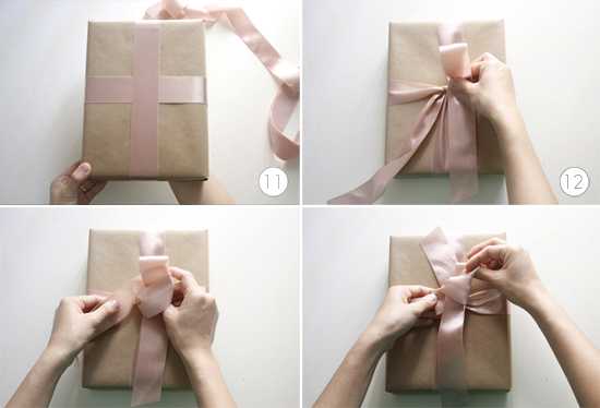 Как красиво завязать ленточку на коробке с подарком: идеи, схемы, фото