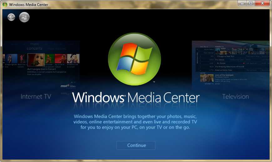 Windows media center / компьютер от «а» до «я»: windows, интернет, графика, музыка, видео и многое другое / библиотека (книги, учебники и журналы) / в помощь веб-мастеру