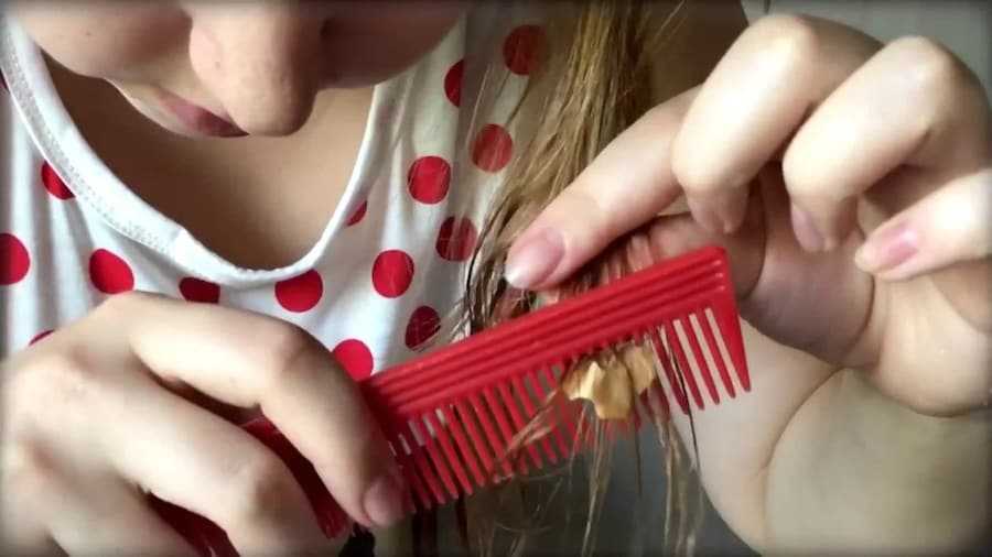 Как убрать жвачку с волос