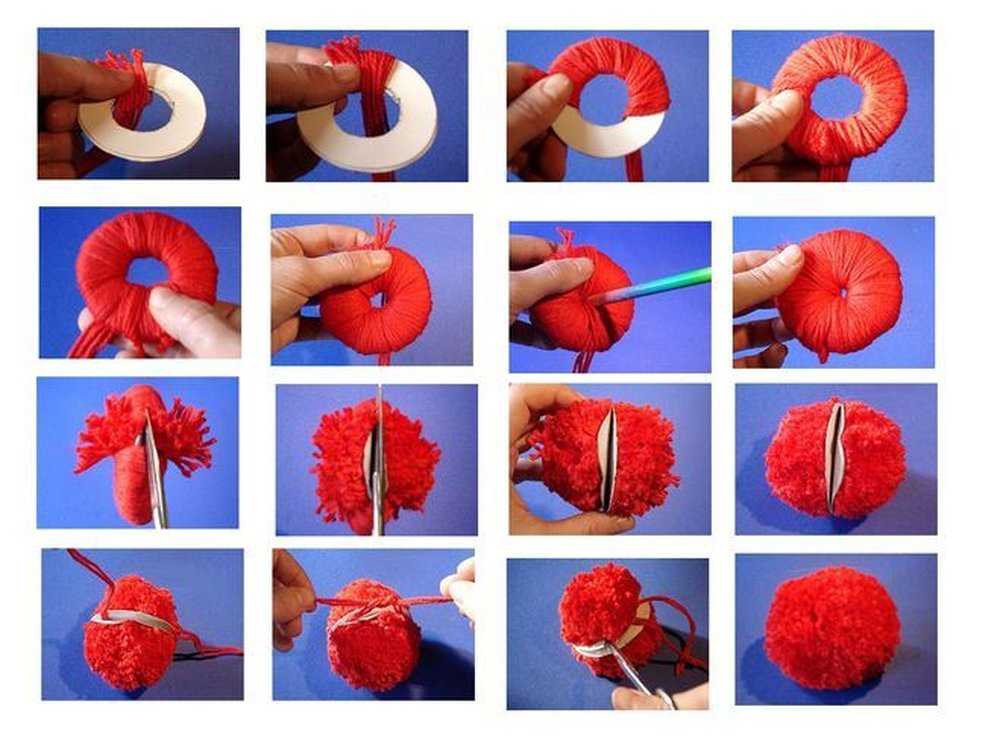 Поделки из помпонов (100 фото идей): урок вязания помпонов для начинающих. мастер-класс изготовления игрушек, украшений, поделок
