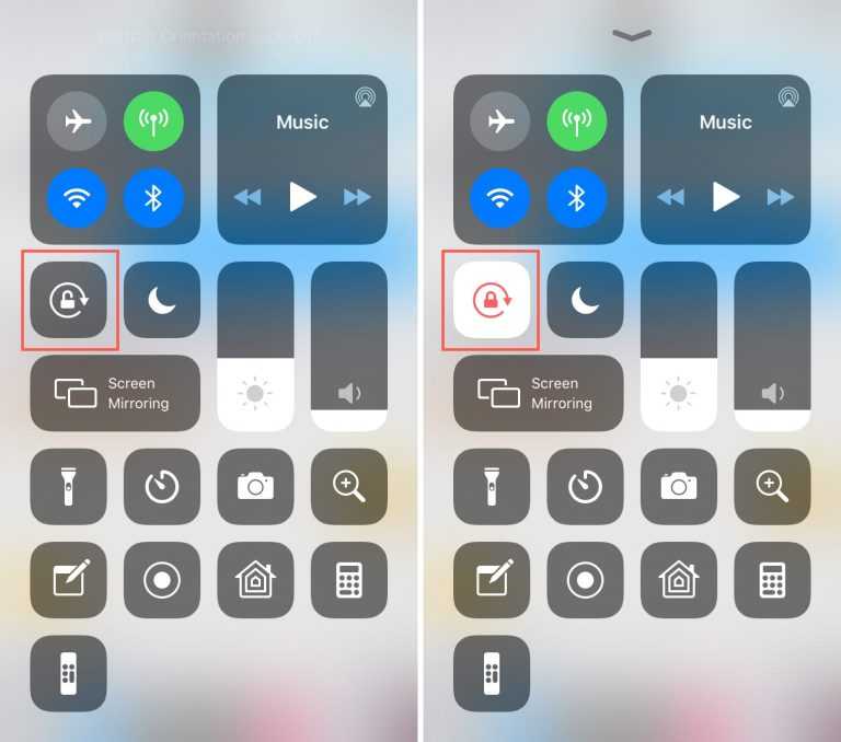 Ios 11 - включение и отключение поворота экрана iphone