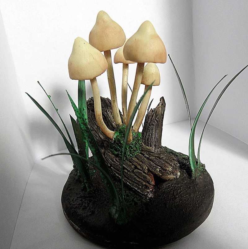 Поделки для сада: декоративные грибы